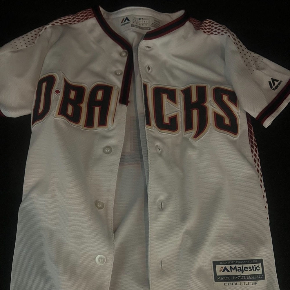 Boys youth size S D-Backs baseball jersey